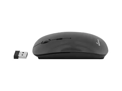 MEDIARANGE MROS215 - Maus - optisch - 3 Tasten - kabellos - 2.4 GHz - kabelloser Empfänger (USB)