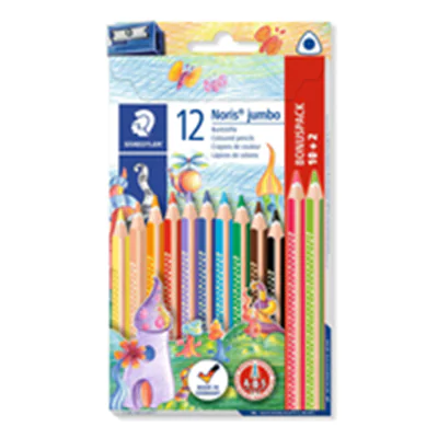 STAEDTLER® Buntstift Noris® jumbo farbig sortiert 12 St./Pack. STAEDTLER® Buntstift Noris® jumbo farbig sortiert 12 St./Pack.