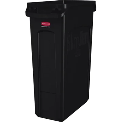Rubbermaid Abfallbehälter Slim Jim FG354060BLA 87l schwarz Rubbermaid Abfallbehälter Slim Jim FG354060BLA 87l schwarz