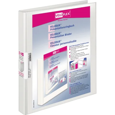 Veloflex Präsentationsringbuch VELODUR 1144190 RB 20mm weiß Veloflex Präsentationsringbuch VELODUR 1144190 RB 20mm weiß