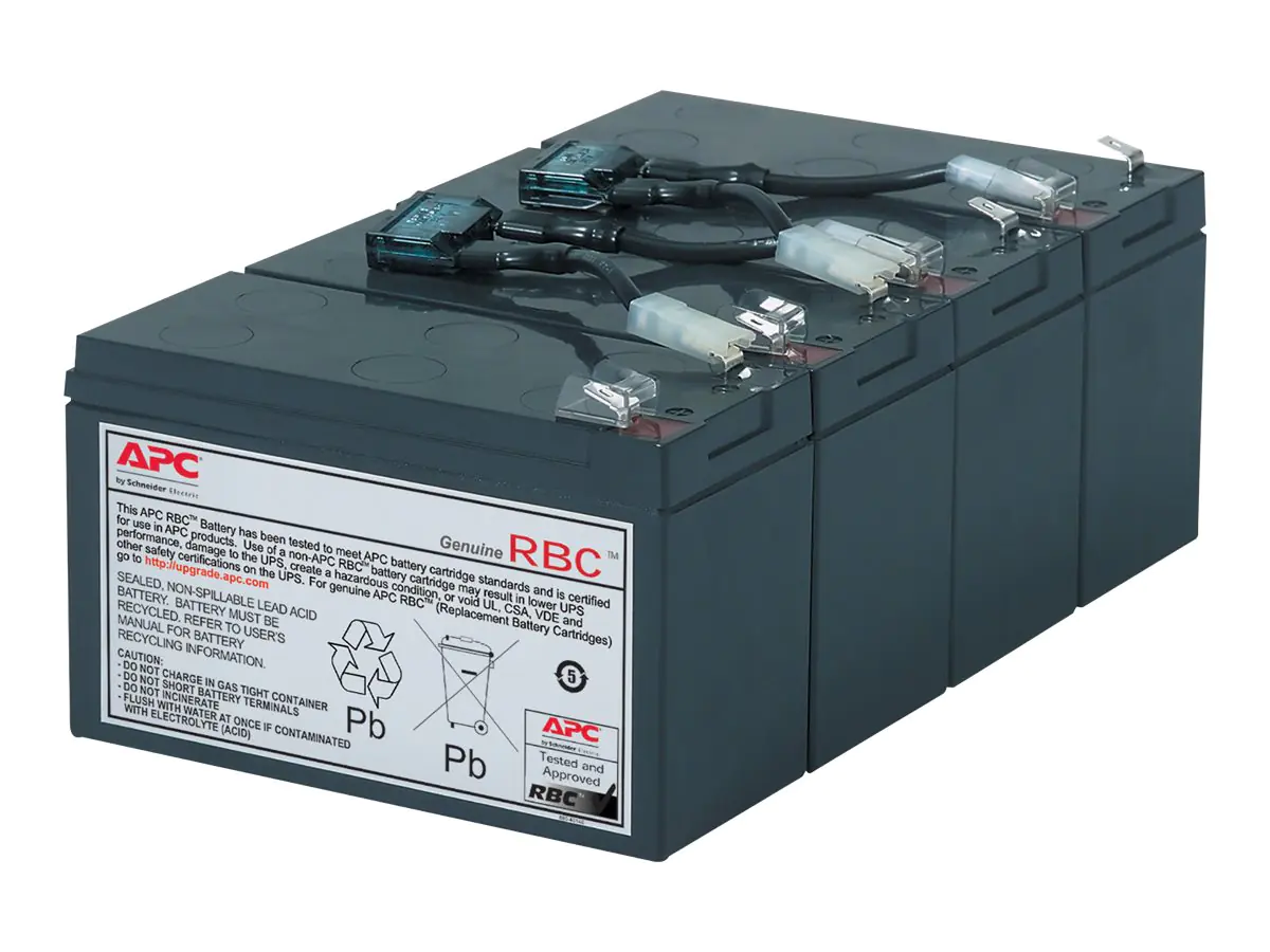 APC Replacement Battery Cartridge #8 - USV-Akku - Bleisäure - Schwarz - für P/N: SU1400RM, SU1400RMBX120, SU1400RMI, SU1400RMX106, SU1400RMX176, SU1400RMX93