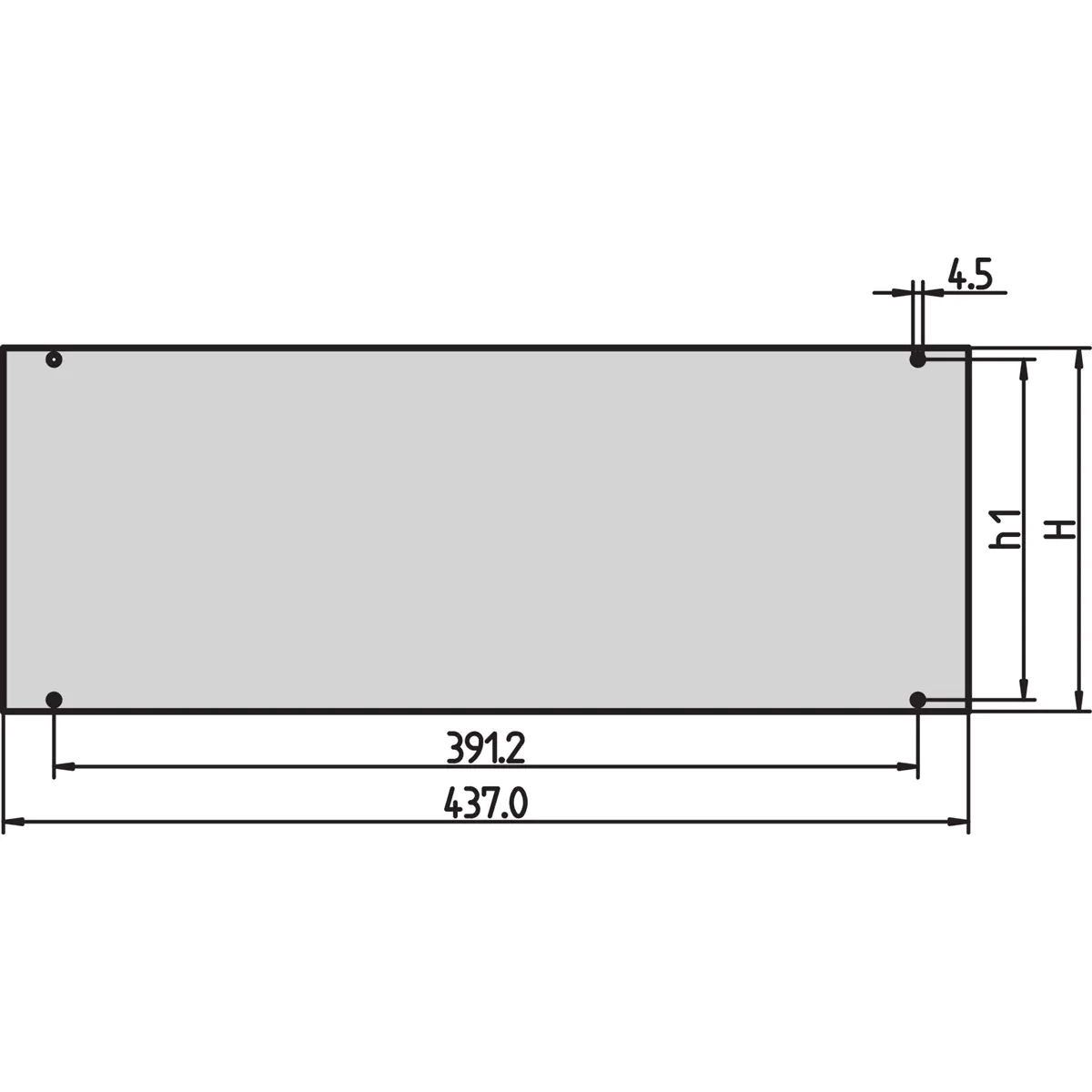 SCHROFF FRONT PANEL 3U