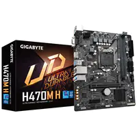 Gigabyte H470M H - 1.0 - Motherboard - micro ATX - LGA1200-Sockel - H470 Chipsatz - USB 3.2 Gen 1 - Gigabit LAN - Onboard-Grafik (CPU erforderlich) - HD Audio (8-Kanal)