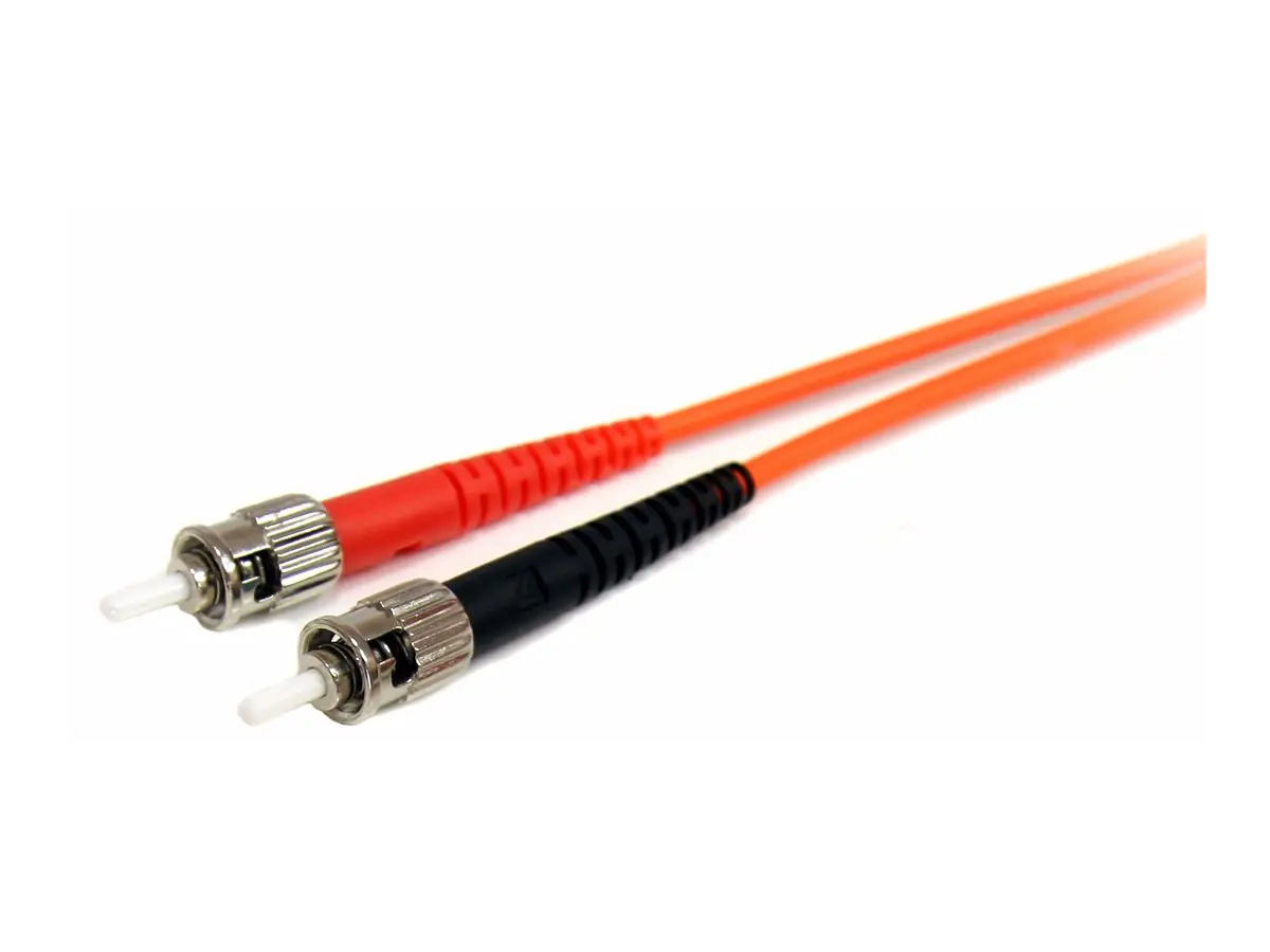 StarTech 1m Fiber Optic Cable - Multimode Duplex 62.5/125 - LSZH - LC/ST - OM1 - LC to ST Fiber Patch Cable (FIBLCST1)