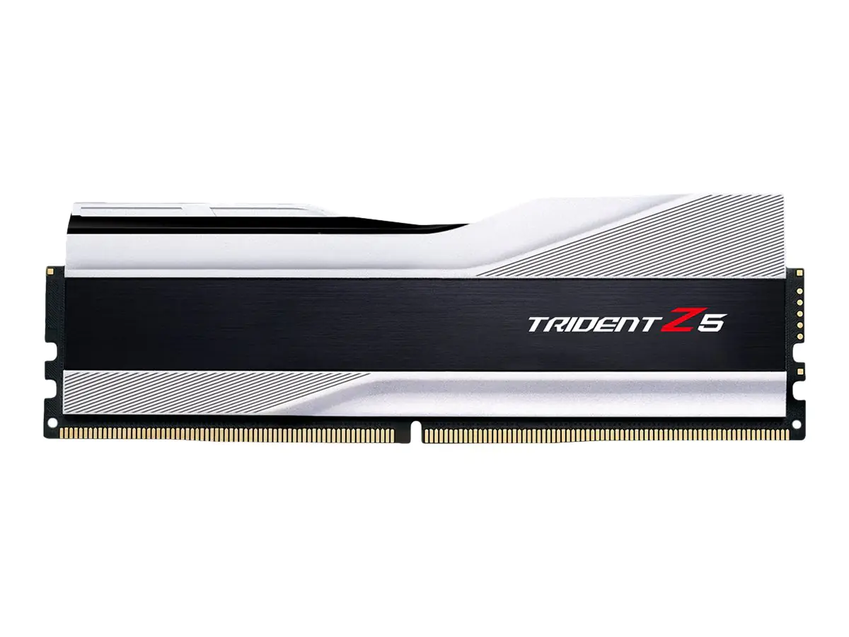 G.Skill Trident Z5 - DDR5 - Kit - 32 GB: 2 x 16 GB - DIMM 288-PIN - 6000 MHz / PC5-48000 - CL40 - 1.3 V - ungepuffert - non-ECC - metallisch silber