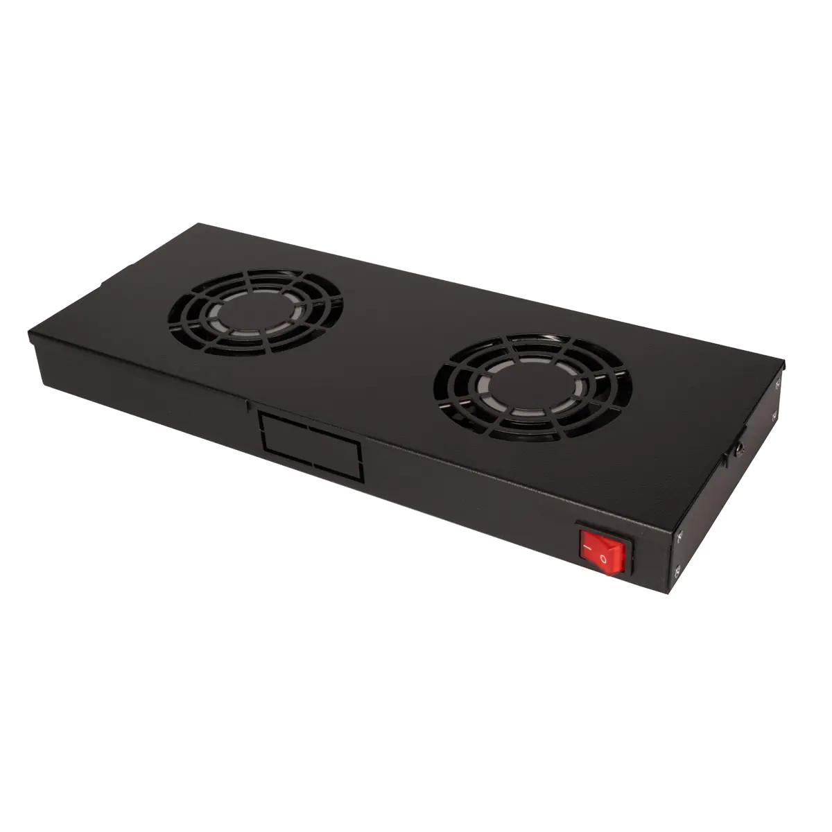 Roline - Rack - Lüfter Kit - with 2 fans - Jet Black, RAL 9005 - 48.3 cm (19")