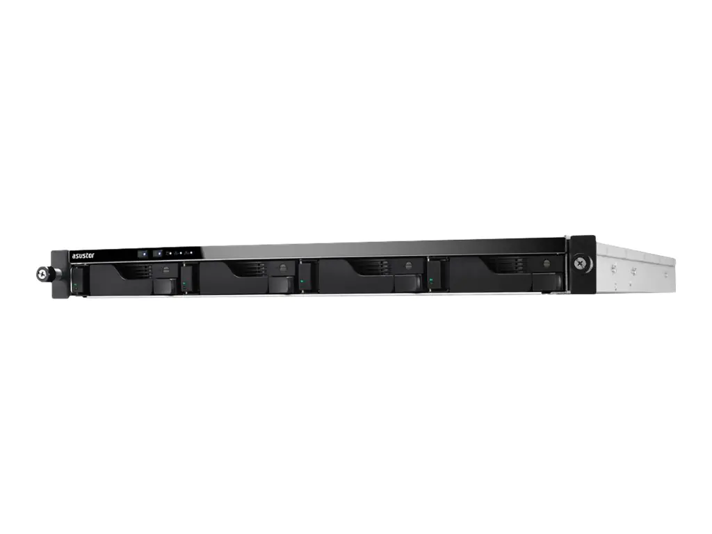 ASUSTOR Lockerstor 4RD AS6504RD - NAS-Server - 4 Schächte - Rack - einbaufähig - SATA 6Gb/s - RAID RAID 0, 1, 5, 6, 10, JBOD - RAM 8 GB - Gigabit Ethernet / 2.5 Gigabit Ethernet - iSCSI Support - 1U