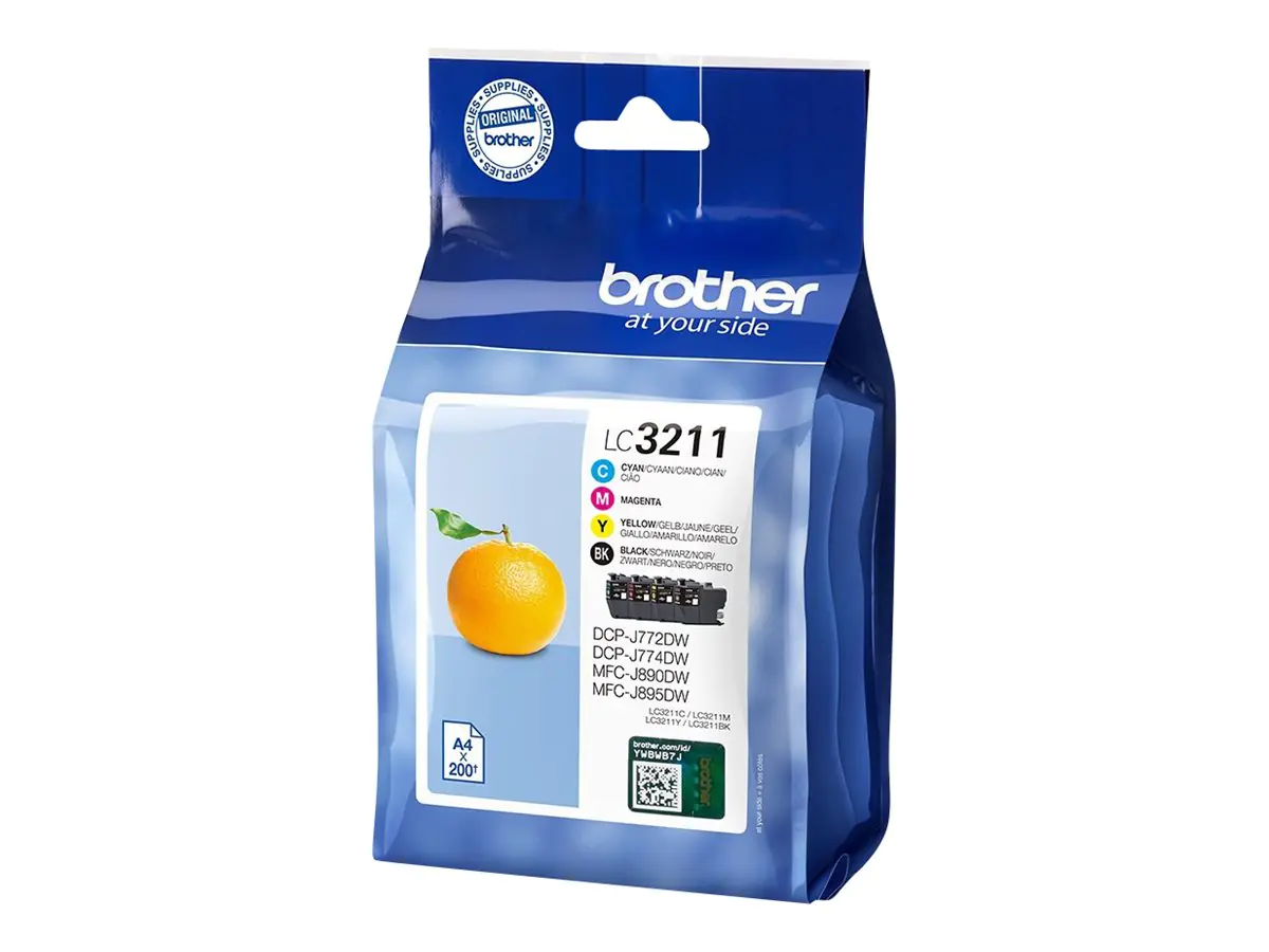 Brother LC3211 - 4er-Pack - Schwarz, Gelb, Cyan, Magenta - Original - Tintenpatrone - für Brother DCP-J572, DCP-J772, DCP-J774, MFC-J890, MFC-J895