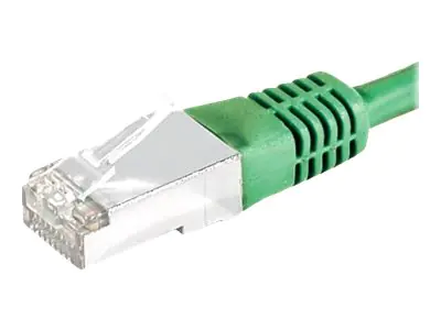 Dexlan - Patch-Kabel - RJ-45 (M) zu RJ-45 (M) - 25 m - SFTP, PiMF - CAT 6a - geformt - grün