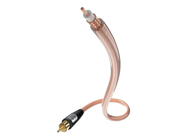 in-akustik Star Mono-Sub - Subwoofer-Kabel - RCA männlich zu RCA männlich - 10 m - abgeschirmt - durchsichtig