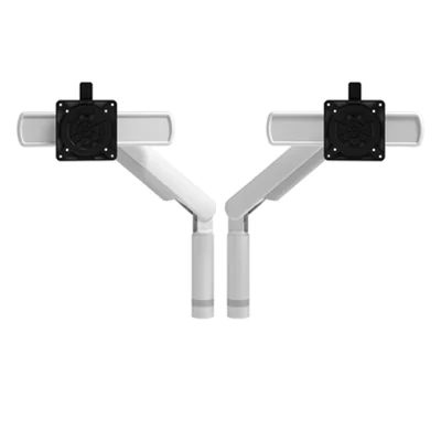 Dataflex Monitorschwenkarm Viewprime plus Dual 2 x 8,5 kgkg Stahl/Aluminium/Kunststoff weiß