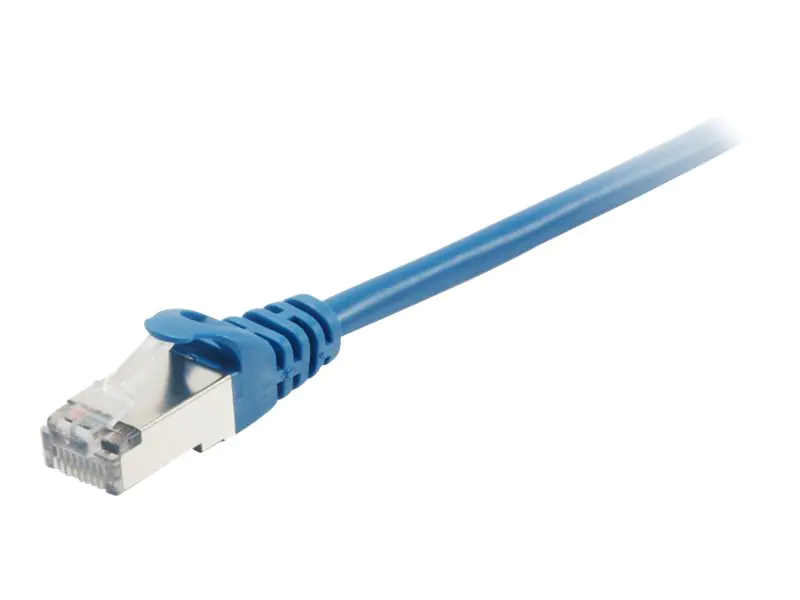 equip - Patch-Kabel - RJ-45 (M) zu RJ-45 (M) - 1 m - SFTP, PiMF - CAT 6a - geformt, verseilt - Blau