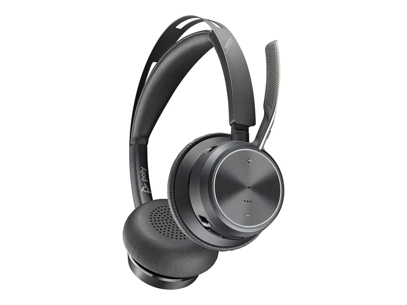 Poly Voyager Focus 2 UC - Headset - On-Ear - Bluetooth - kabellos, kabelgebunden - aktive Rauschunterdrückung - Adapter USB-A via Bluetooth - Zoom Certified