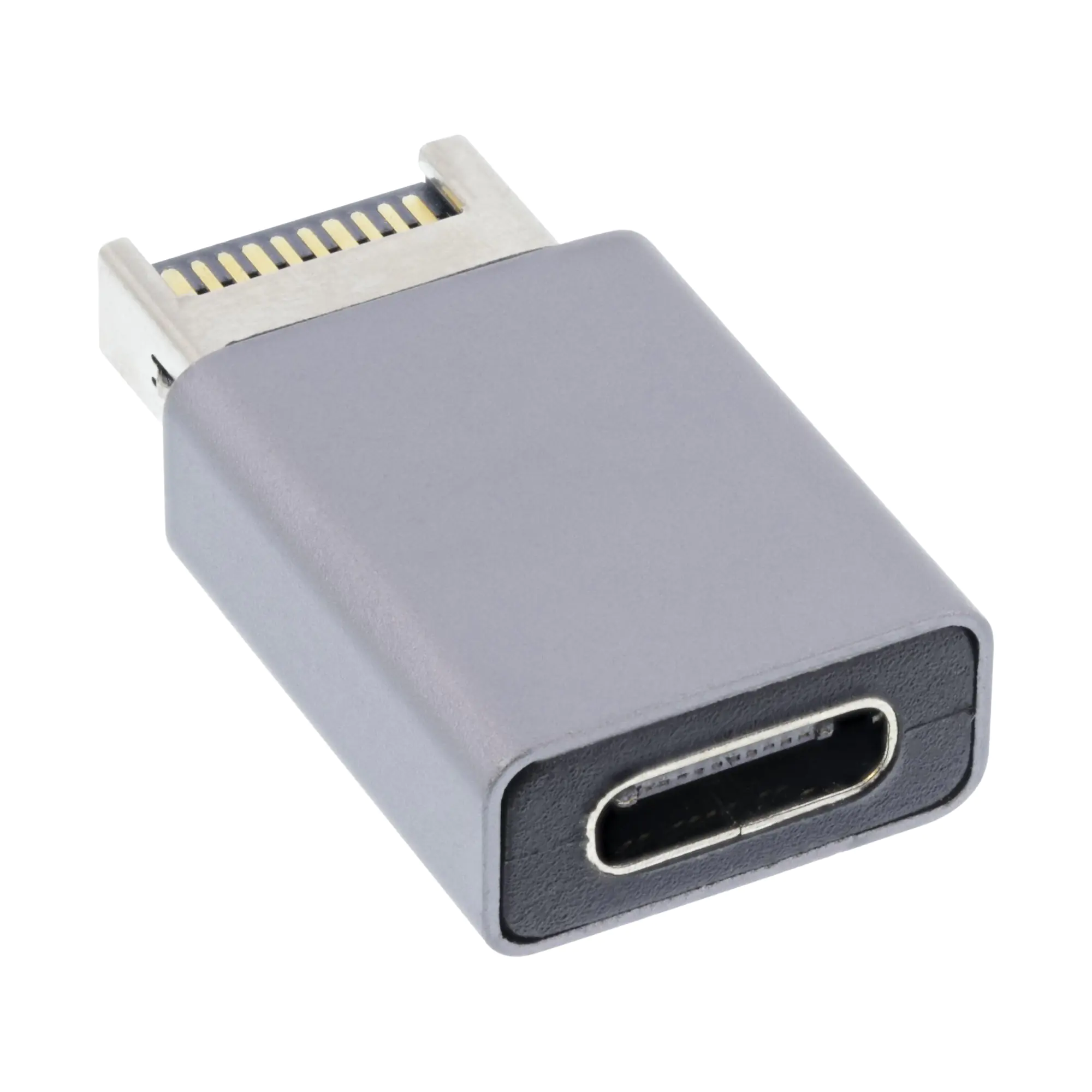 InLine - USB-Adapter - 20-polig USB Typ E (M) zu 24 pin USB-C (W) - USB 3.2 Gen 2 - bis zu 10 Gbps Datentransferrate