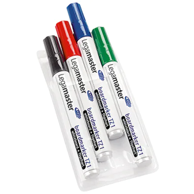 Legamaster Boardmarker TZ1 7-110094 1,5-3mm farbig sortiert 4 St./Pack. Legamaster Boardmarker TZ1 7-110094 1,5-3mm farbig sortiert 4 St./Pack.