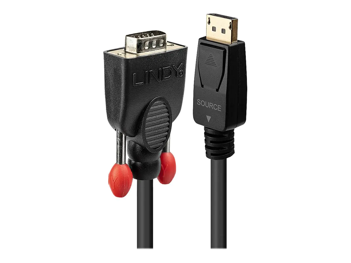 Lindy - Videokonverter - DisplayPort - VGA - Schwarz