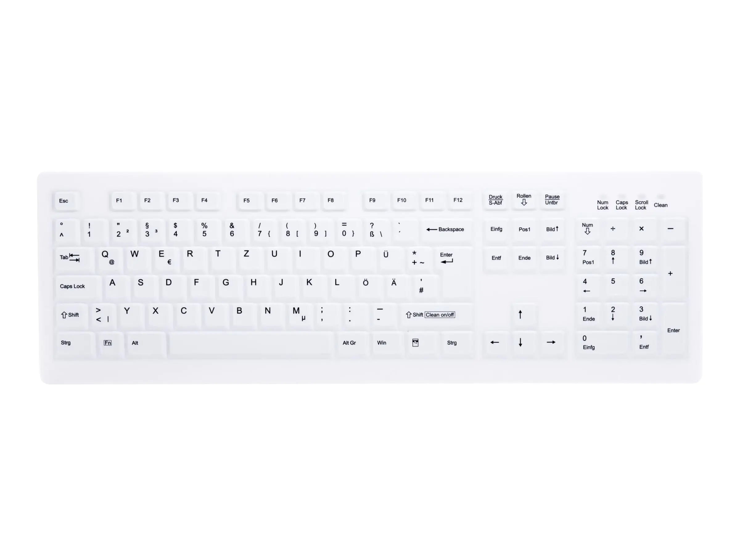 Active Key AK-C8100F - Tastatur - kabellos - 2.4 GHz - Deutsch - weiß Active Key AK-C8100F - Tastatur - kabellos - 2.4 GHz - Deutsch - weiß