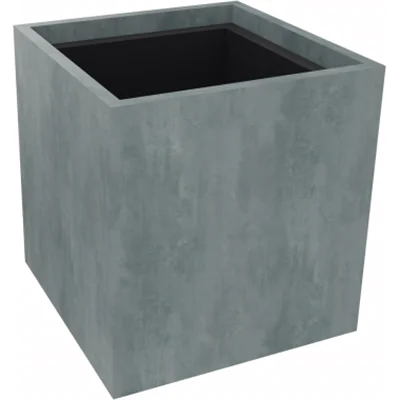 Pflanzgefäß 1er niedrig B380xT380H400mm Beton Pflanzgefäß 1er niedrig B380xT380H400mm Beton