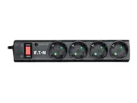 Eaton Protection Strip PS4D - Überspannungsschutz - AC 220-250 V - 2500 Watt - Ausgangsanschlüsse: 4 - Schwarz Eaton Protection Strip PS4D - Überspannungsschutz - AC 220-250 V - 2500 Watt - Ausgangsanschlüsse: 4 - Schwarz