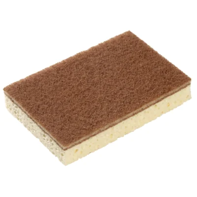 Spontex Reinigungsschwamm Sponrex 100 12,8 x 8,4 x 2,6 cm (B x H x T) Zellulose, 100 recycelte Fasern braun/weiß 10 St./Pack.
