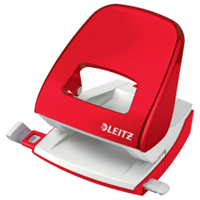Leitz Locher NeXXt WOW 5008 8cm 30 Bl. (80 g/m²) mit Anschlagschiene rot