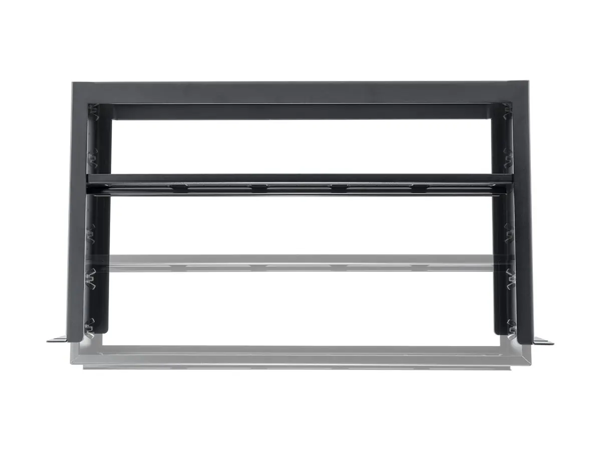 StarTech 19" DIN Rail Rackmount Kit einstellbar mit Hutschiene/Mini/ G-Schiene - Rack-Schienen-Kit - Schwarz - 2U - 48.3 cm (19")