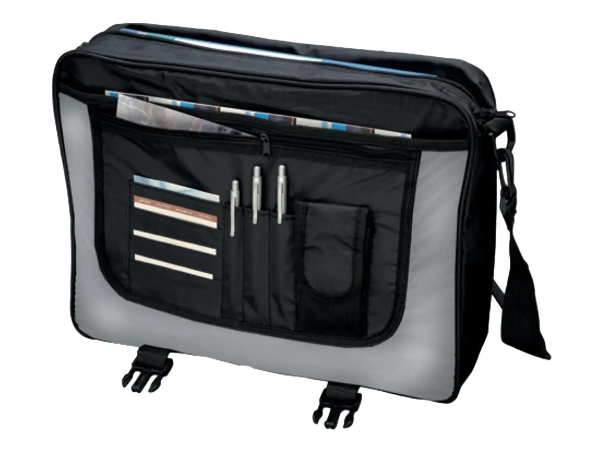 LIGHTPAK Messenger WAVE - Schultertasche - Polyester - Grau, Schwarz
