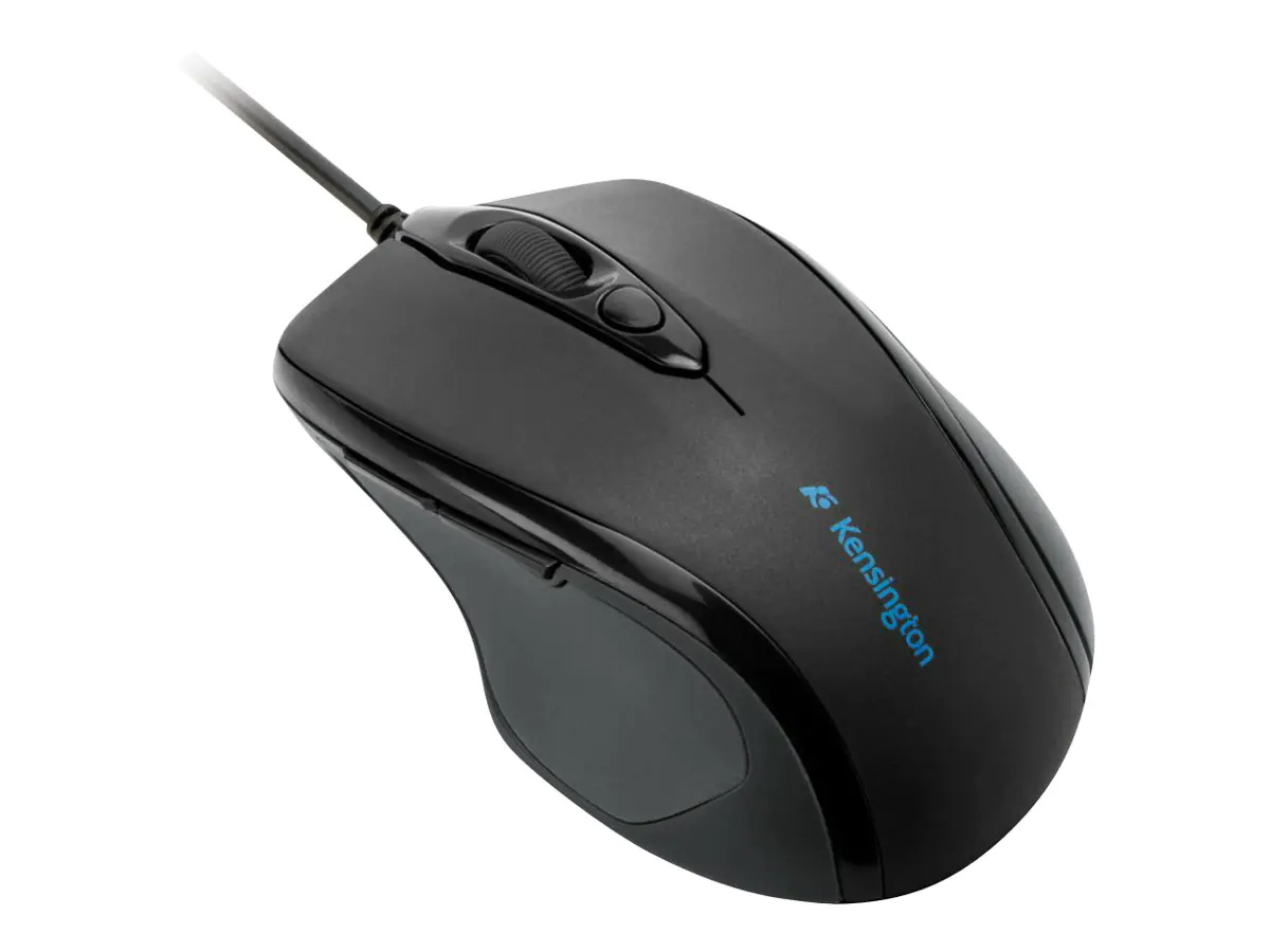 Kensington Pro Fit Mid-Size - Maus - Für Rechtshänder - optisch - 5 Tasten - kabelgebunden - USB - Schwarz Kensington Pro Fit Mid-Size - Maus - Für Rechtshänder - optisch - 5 Tasten - kabelgebunden - USB - Schwarz