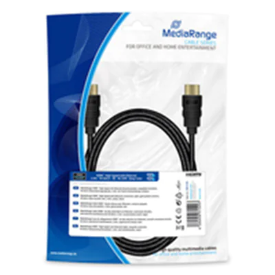 MEDIARANGE MRCS196 - 2 m - HDMI Typ A (Standard) - HDMI Typ A (Standard) - 3D - 18 Gbit/s - Schwarz