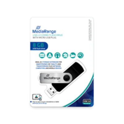MEDIARANGE USB-Stick 8 GB USB combo mit Micro - USB-Stick - 8 GB