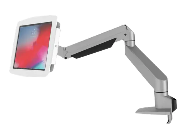 Compulocks iPad 10.2" Space Enclosure Articulating Arm Mount - Befestigungskit (Gelenkarm, Gehäuse) - einstellbarer Arm - für Tablett - verriegelbar - hochwertiges Aluminium - weiß - Bildschirmgröße: 25.9 cm (10.2") - für Apple 10.2-inch iPad (7. Generati