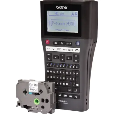 Brother P-Touch PT-H500 - Beschriftungsgerät - s/w - Thermotransfer - Rolle (2,4 cm) - 180 dpi - bis zu 20 mm/Sek. - USB 2.0 - Cutter - 7-zeiliger Druck Brother P-Touch PT-H500 - Beschriftungsgerät - s/w - Thermotransfer - Rolle (2,4 cm) - 180 dpi - bis zu 20 mm/Sek. - USB 2.0 - Cutter - 7-zeiliger Druck