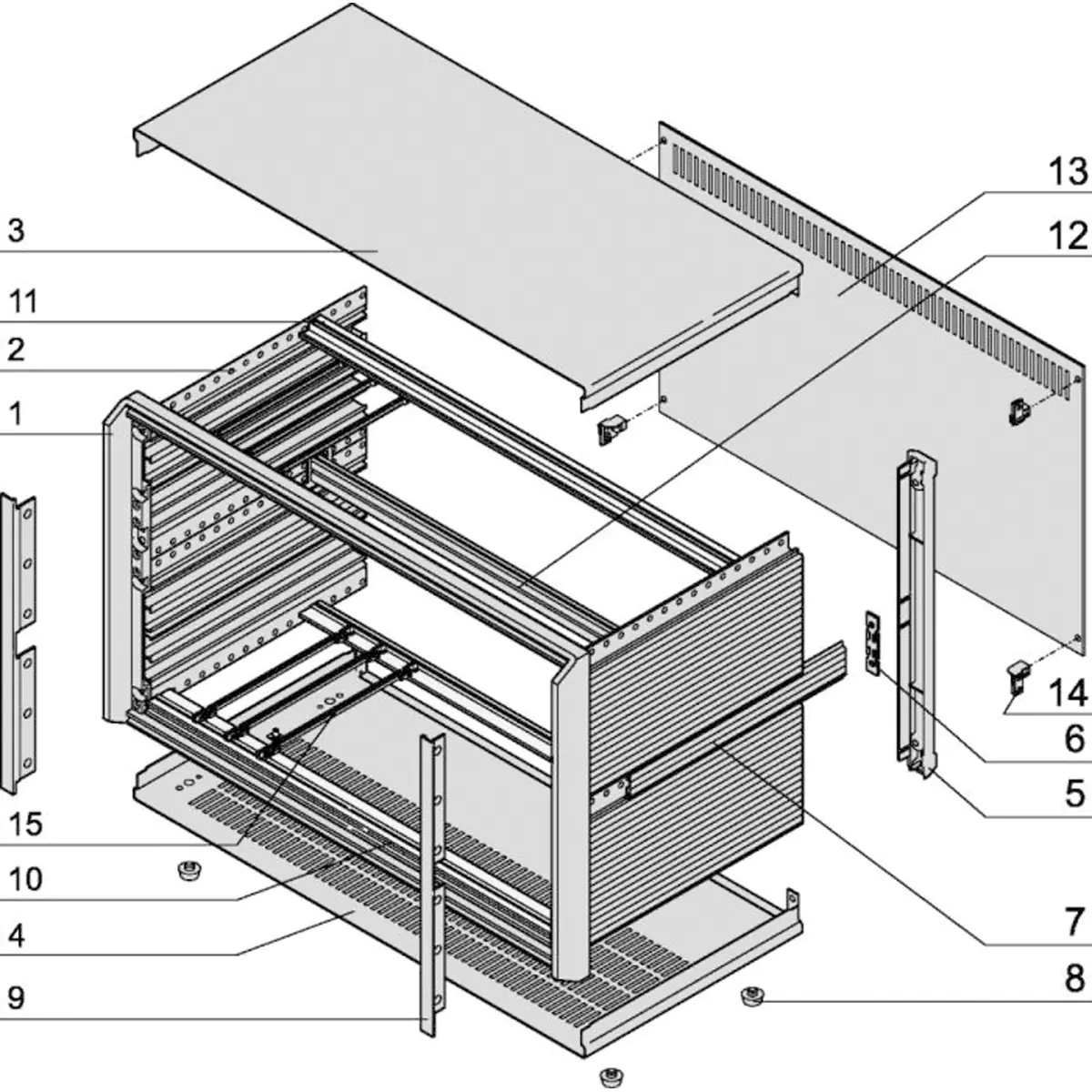 Schroff PROPAC PRO CASE 3U 84HP 506D - Rack-Zubehör
