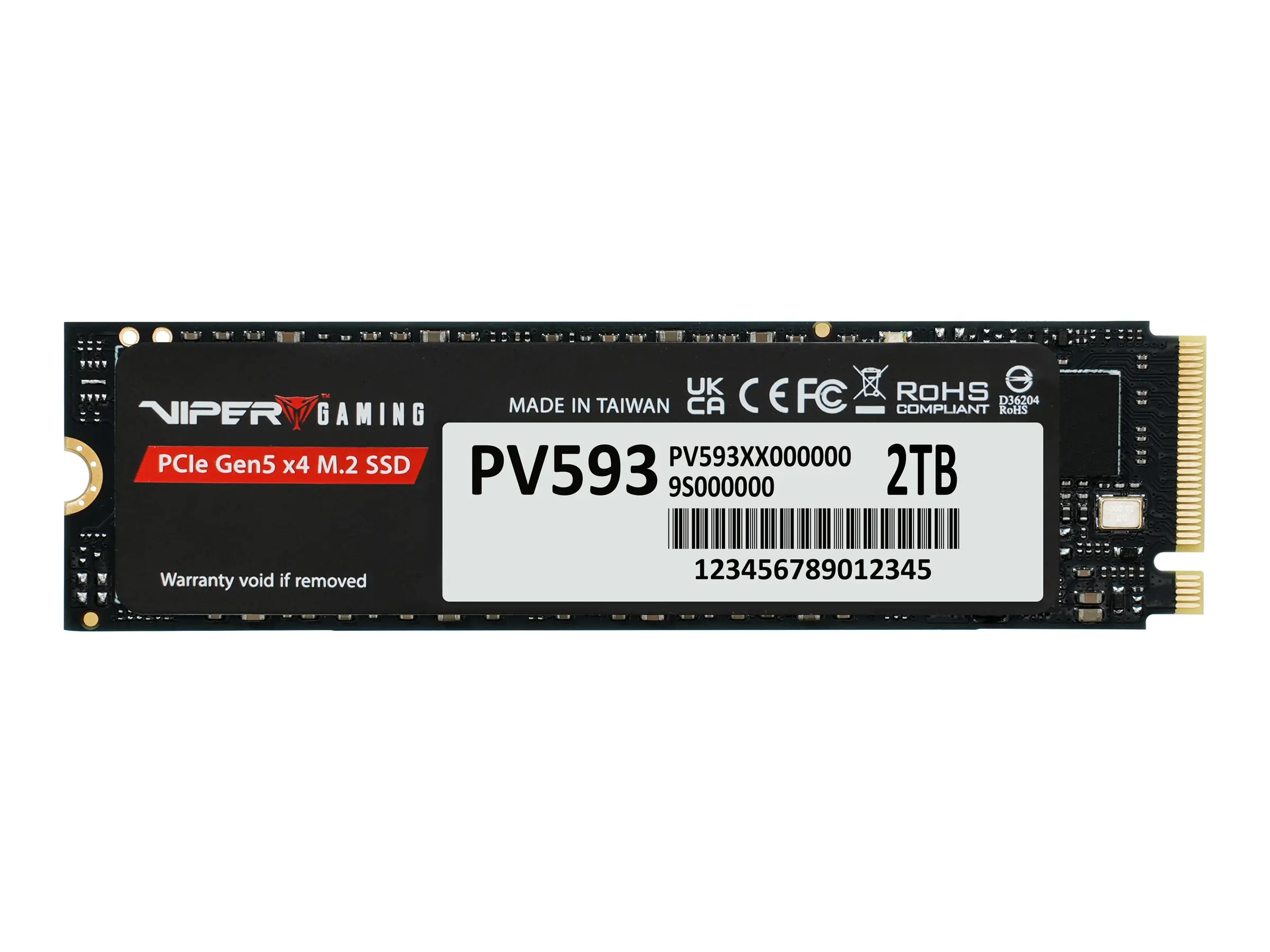 PATRIOT Viper Gaming PV593 - SSD - 2 TB - intern - M.2 2280 - PCI Express 5.0 x4 (NVMe)