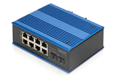DIGITUS Industrieller 8 +2-Port Gigabit Ethernet Switch DN-651150