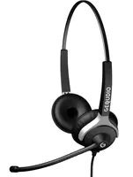 Gequdio Headset 2-Ohr für Mitel Aastra Poly Gigaset-RJ Kabel