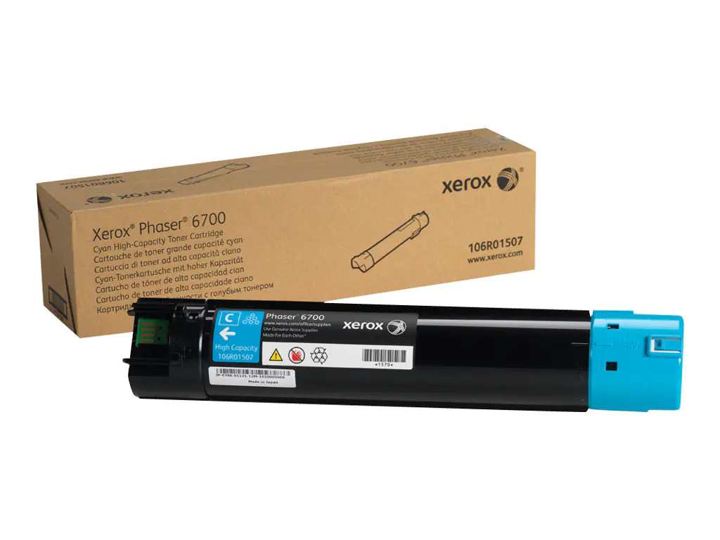 Xerox - Mit hoher Kapazität - Cyan - Original - Tonerpatrone - für Phaser 6700Dn, 6700DT, 6700DX, 6700N, 6700V_DNC Xerox - Mit hoher Kapazität - Cyan - Original - Tonerpatrone - für Phaser 6700Dn, 6700DT, 6700DX, 6700N, 6700V_DNC