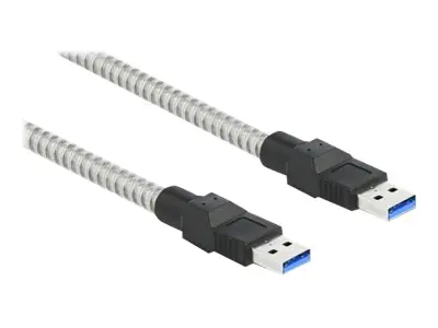 Delock - USB-Kabel - USB Typ A (M) zu USB Typ A (M) - USB 3.2 Gen 1 - 1 m - Silber