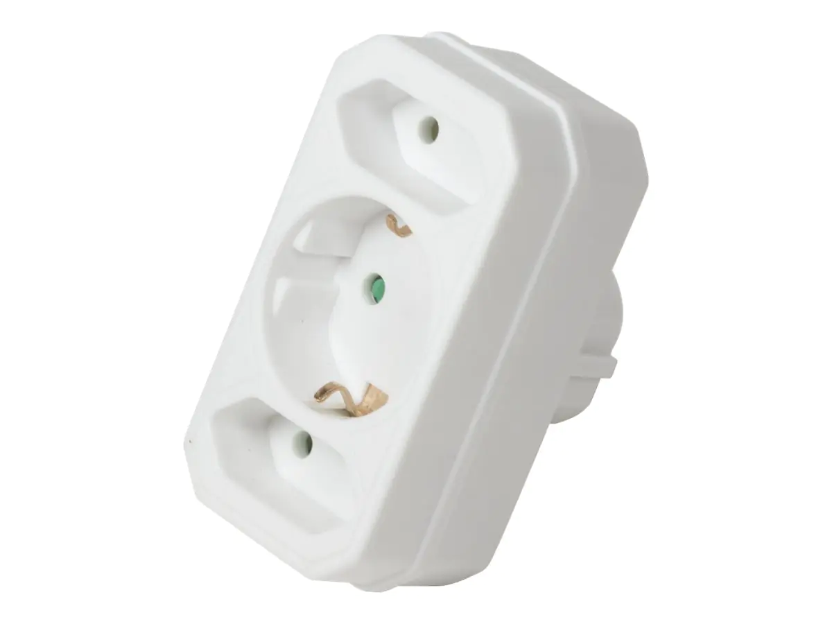 LogiLink Steckdosenleiste - Wechselstrom 250 V - 3500 Watt - Eingabe, Eingang CEE 7/4 - Ausgangsanschlüsse: 3 (Eurostecker, power CEE 7/3) LPS221