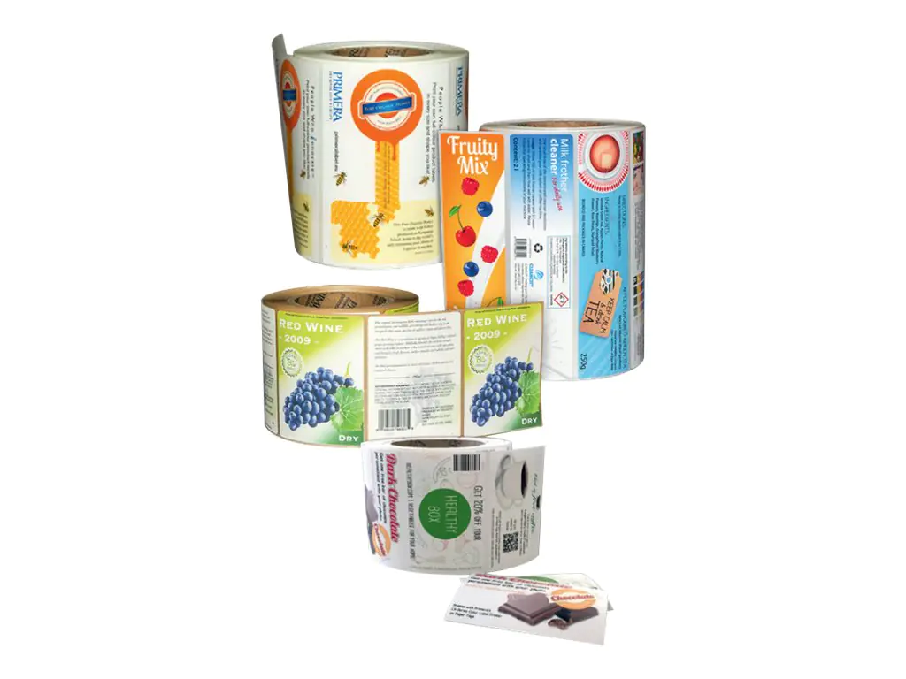 DTM Print Paper High Gloss - Glatt und glänzend - weiß - 38 x 38 mm 1600 Etikett(en) (1 Rolle(n)