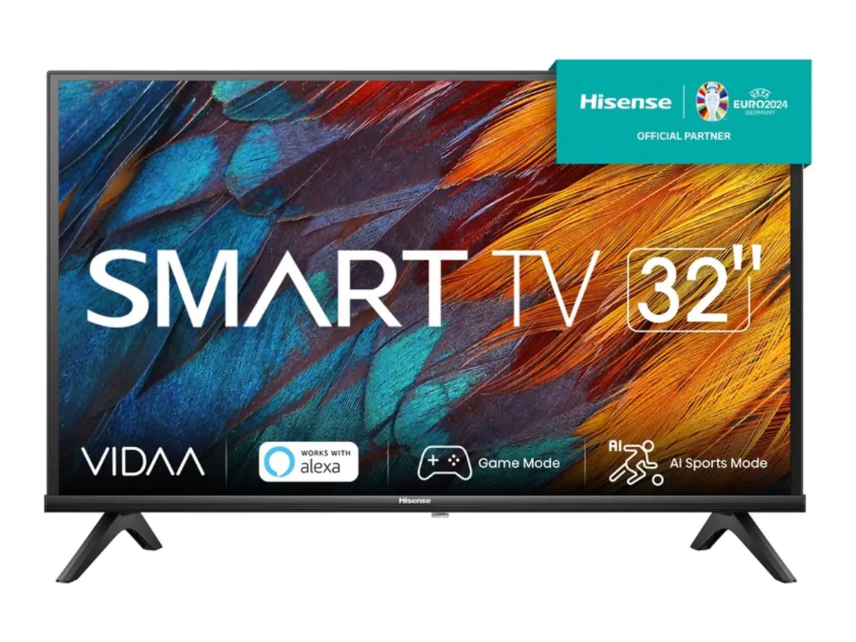 Hisense 32A4K - 82 cm (32") Diagonalklasse A4K Series LCD-TV mit LED-Hintergrundbeleuchtung - Smart TV - VIDAA - 720p 1366 x 768 - Direct LED - Schwarz