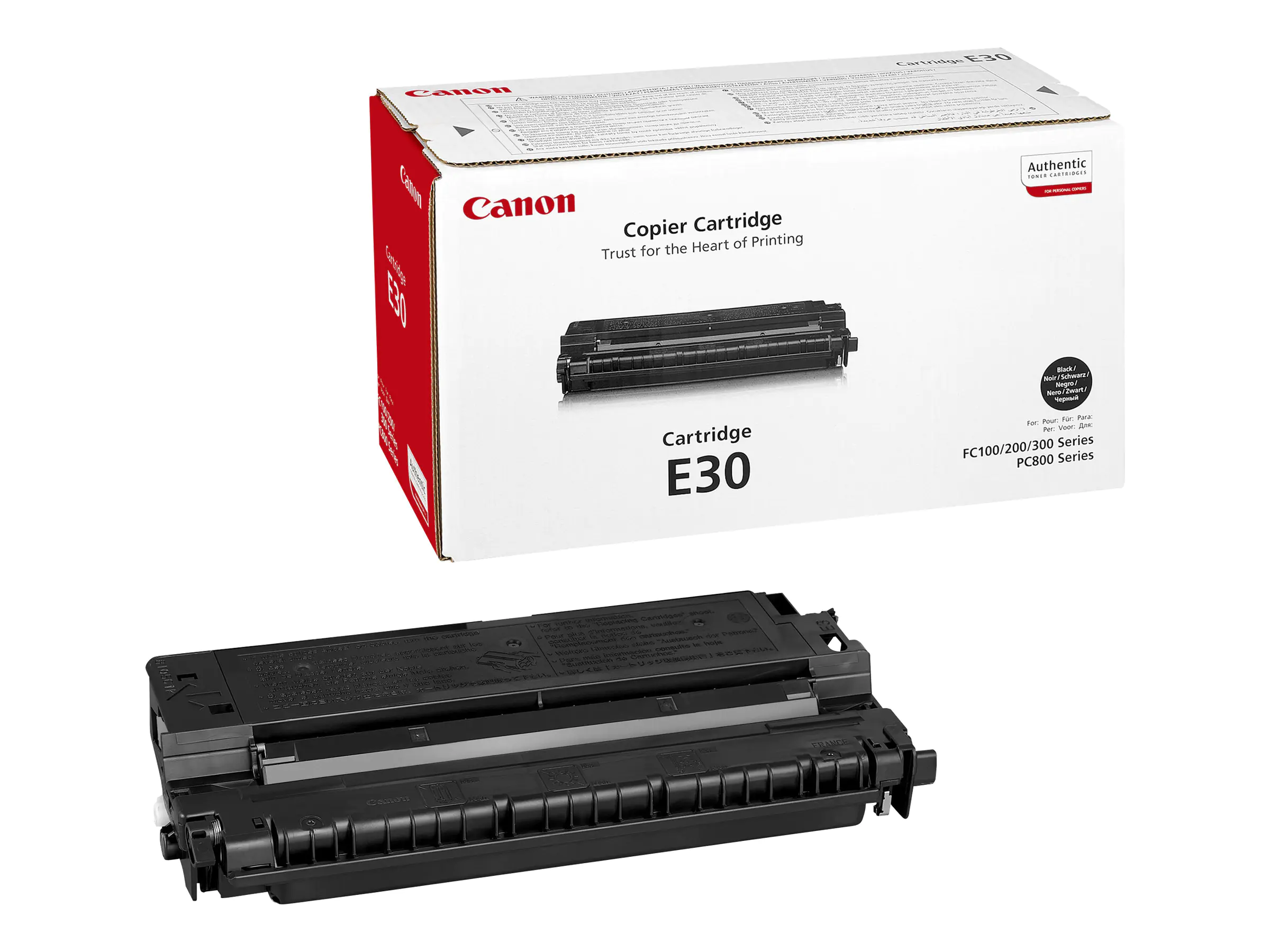 Canon E-30 - Schwarz - Original - Tonerpatrone - für FC-10X, 12X, 20X, 210, 22X, 230, 310, 33X, 530; PC740, 750, 760, 770, 780, 860, 880, 890
