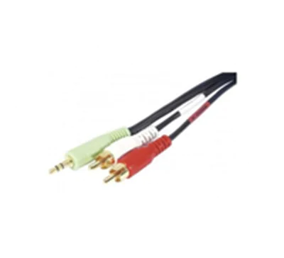 exertis Connect EXC 108803 - 3.5mm - Männlich - 2 x RCA - Männlich - 10 m - Schwarz