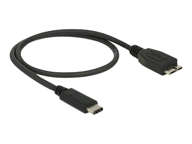 Delock - USB-Kabel - Micro-USB Typ B (M) zu 24 pin USB-C (M) - USB 3.1 Gen 2 - 50 cm - Schwarz Delock - USB-Kabel - Micro-USB Typ B (M) zu 24 pin USB-C (M) - USB 3.1 Gen 2 - 50 cm - Schwarz