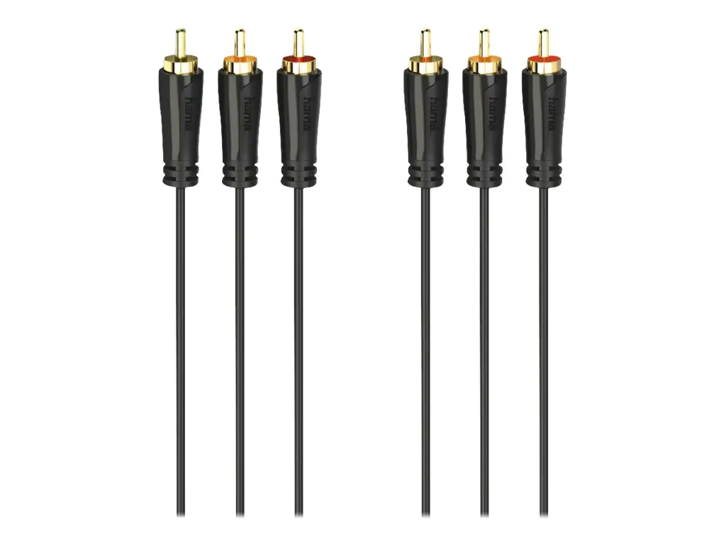 Hama Video- / Audiokabel - RCA x 3 männlich zu RCA x 3 männlich