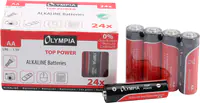Olympia 40179, AA, Alkali, 24 Stück(e), 7 Jahr(e), Schwarz, Rot, Fensterbox