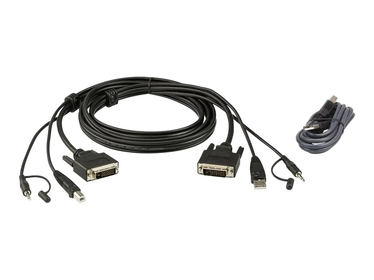 ATEN 2L-7D02UDX2 - Tastatur- / Video- / Maus- (KVM-) Kabelkit - TAA-konform ATEN 2L-7D02UDX2 - Tastatur- / Video- / Maus- (KVM-) Kabelkit - TAA-konform