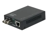 LevelOne FVT-2002 - Medienkonverter - 100Mb LAN - 10Base-T, 100Base-FX, 100Base-TX - RJ-45 / ST multi-mode - bis zu 2 km - 1310 nm
