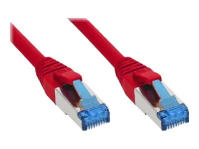 InLine - Patch-Kabel - RJ-45 (M) zu RJ-45 (M) - 5 m - SSTP-Kabel - CAT 6a - halogenfrei - Rot