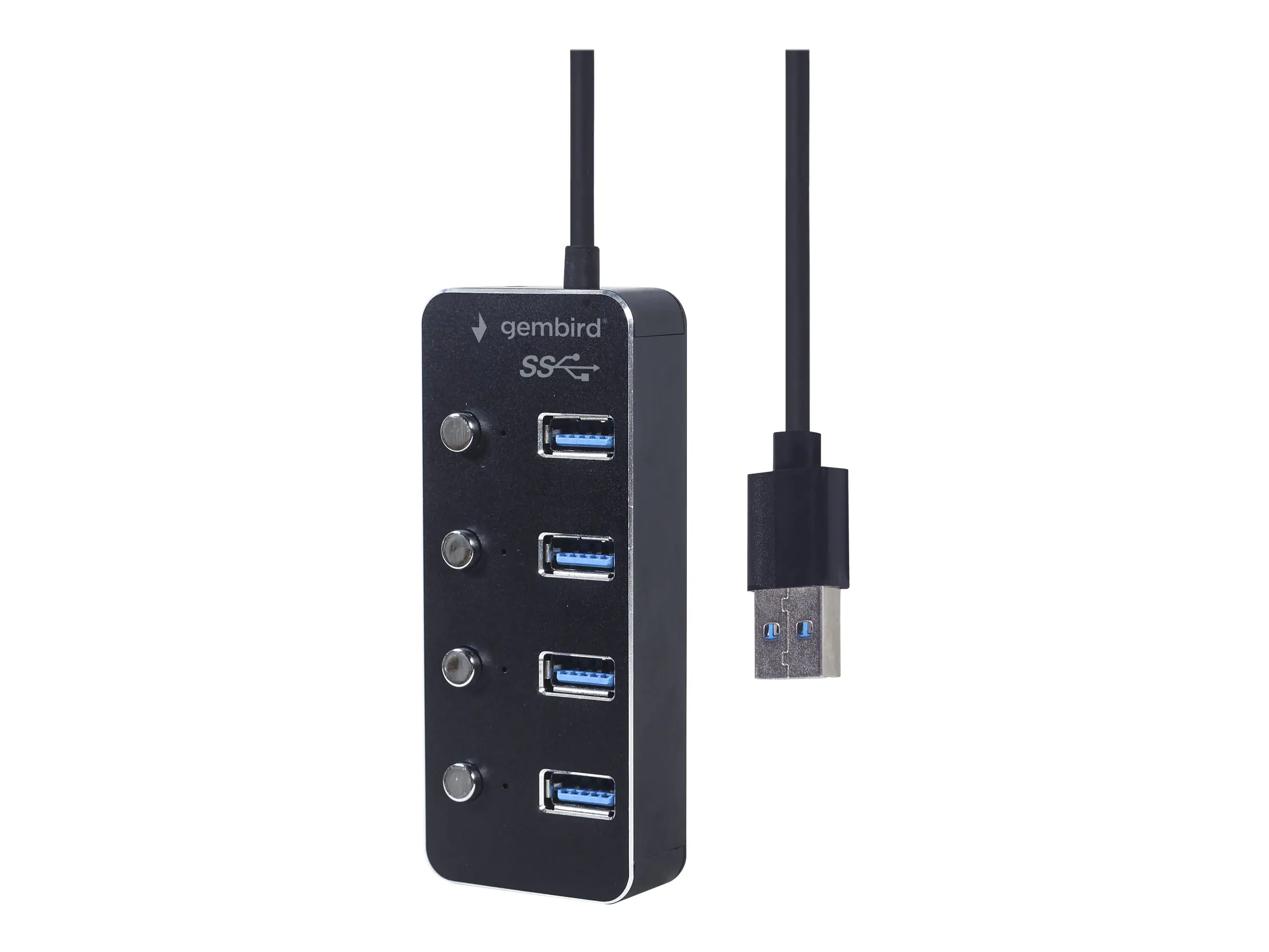 Gembird Hub - mit Stromversorgung, mit Switches UHB-U3P4P-01